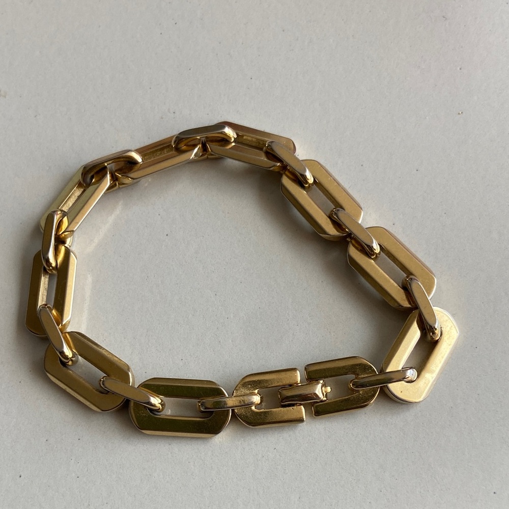 Vintage Nina Ricci paper clip style link bracelet